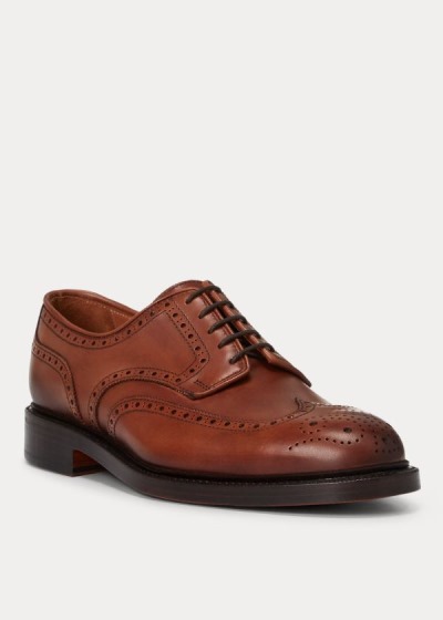 Polo Ralph Lauren Brenton Læder Wingtip Sko Herre Danmark (FWDSM8415)